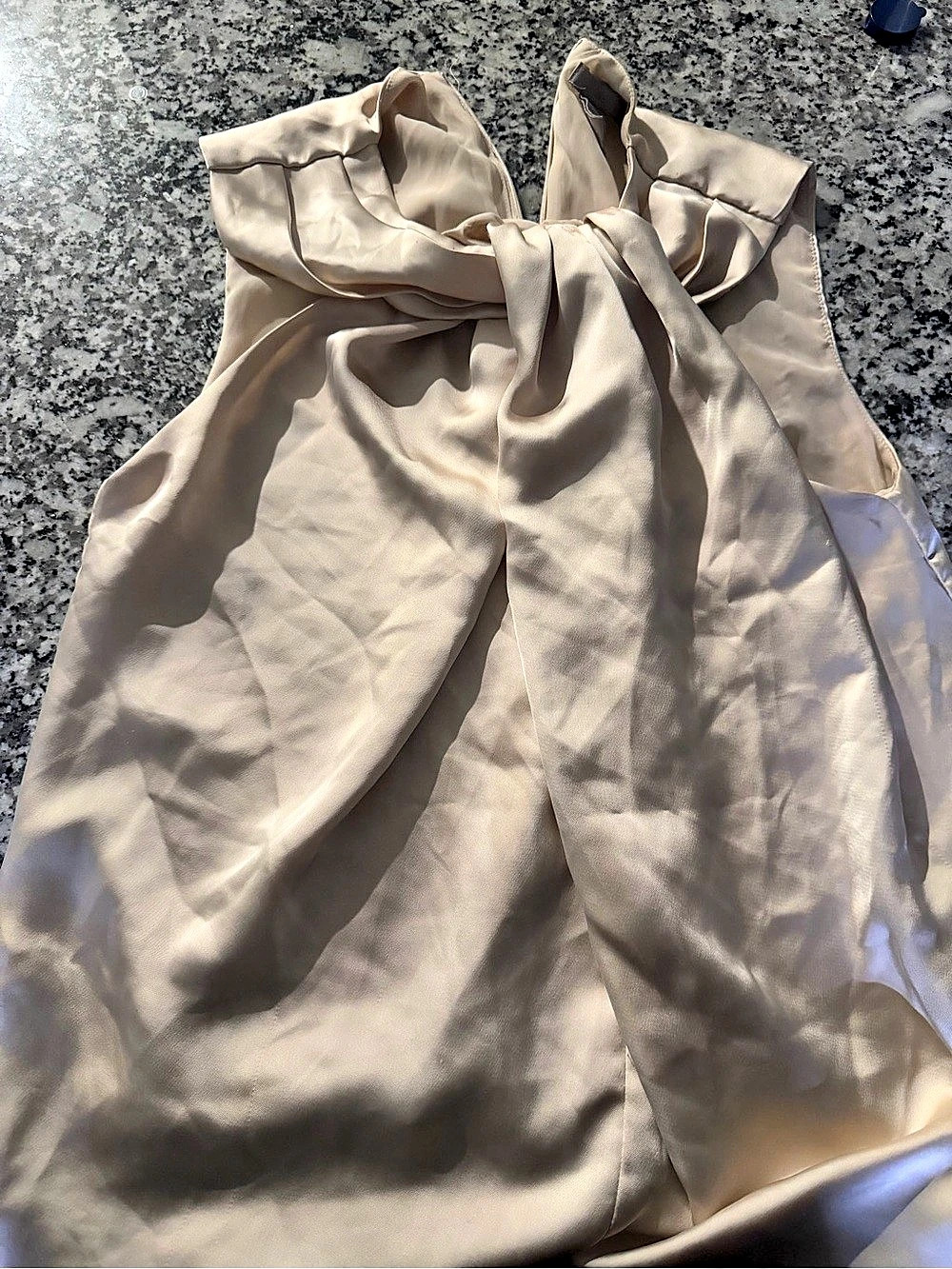 H&m Cream Satin Top Like New